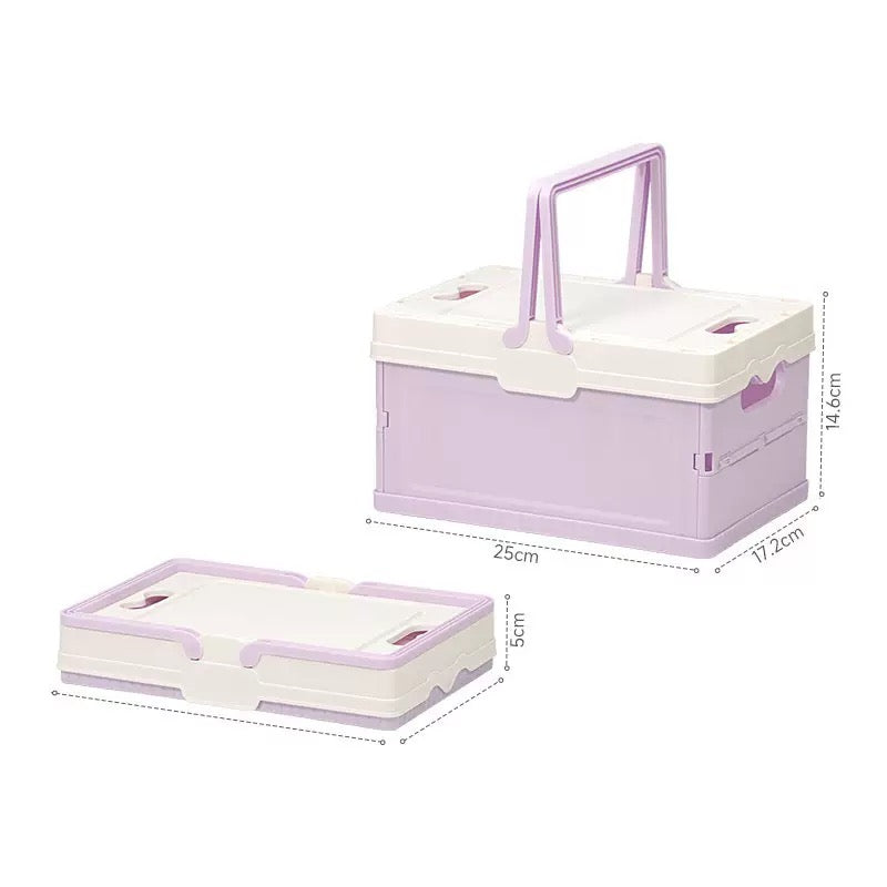 Foldable storage crate
