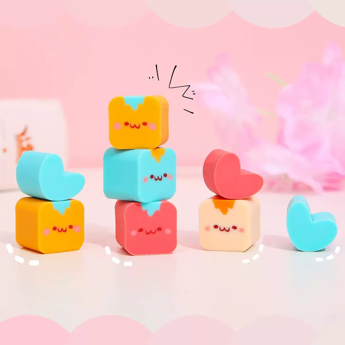 Kawaii Eraser Box