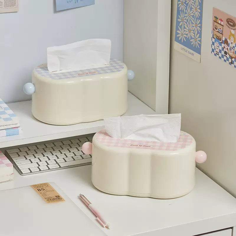 Gingham Tissue Holder
