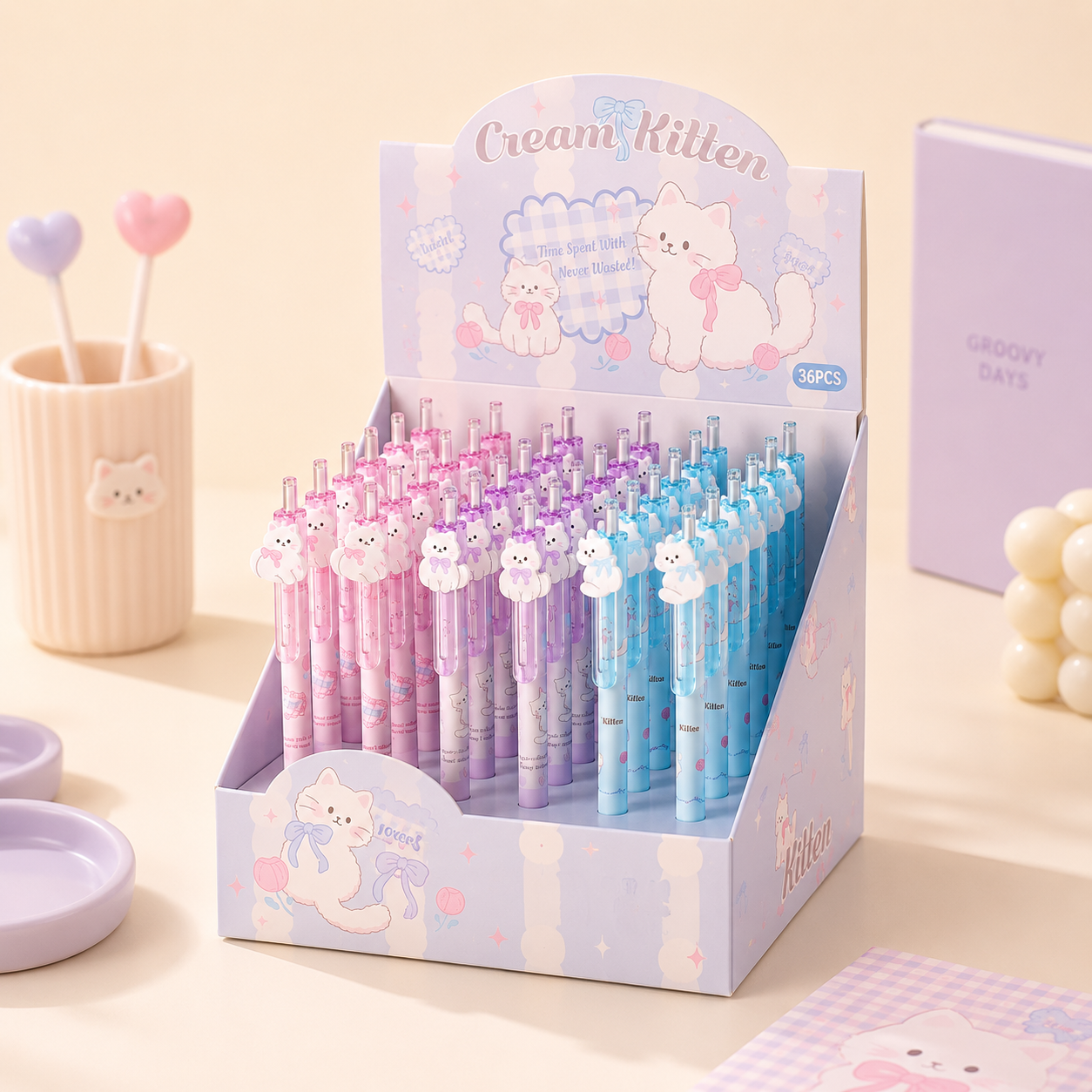 Cute Kitten Erasable Gel Pen