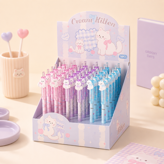 Cute Kitten Erasable Gel Pen
