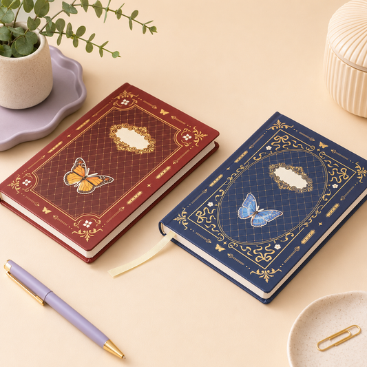Vintage Butterfly Diary