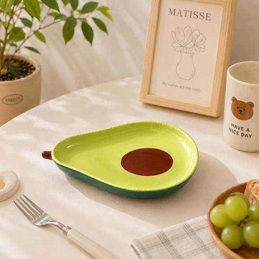 Avocado Ceramic Plate