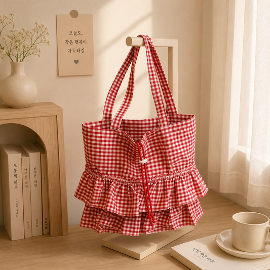 Pinteresty Gingham Tote Bag