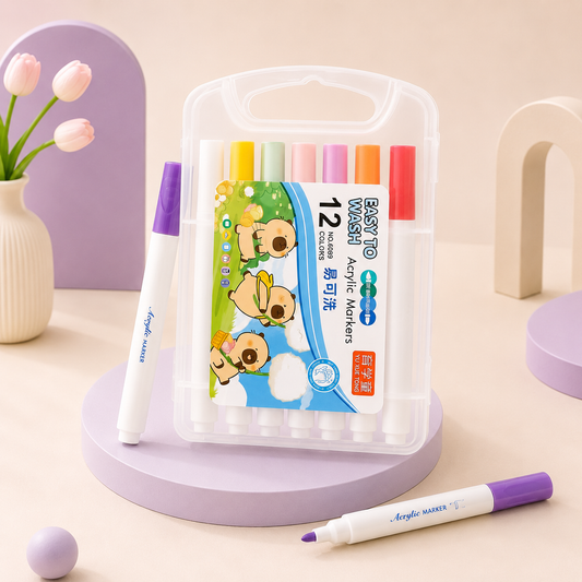 Capybara Washable Acrylic Marker Set