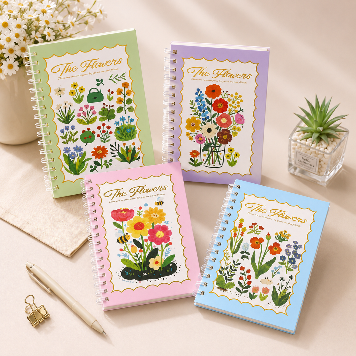 Spiral Floral Diary