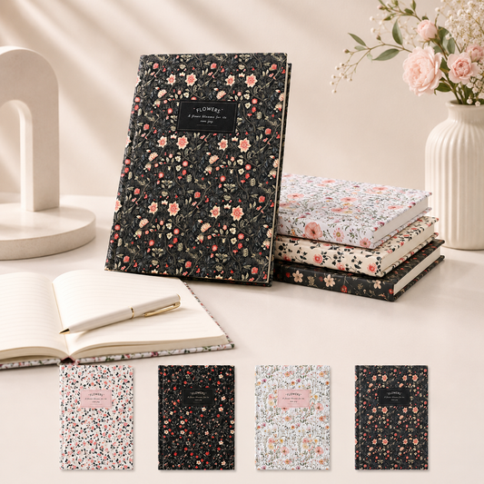 Floral Hardcover Diary