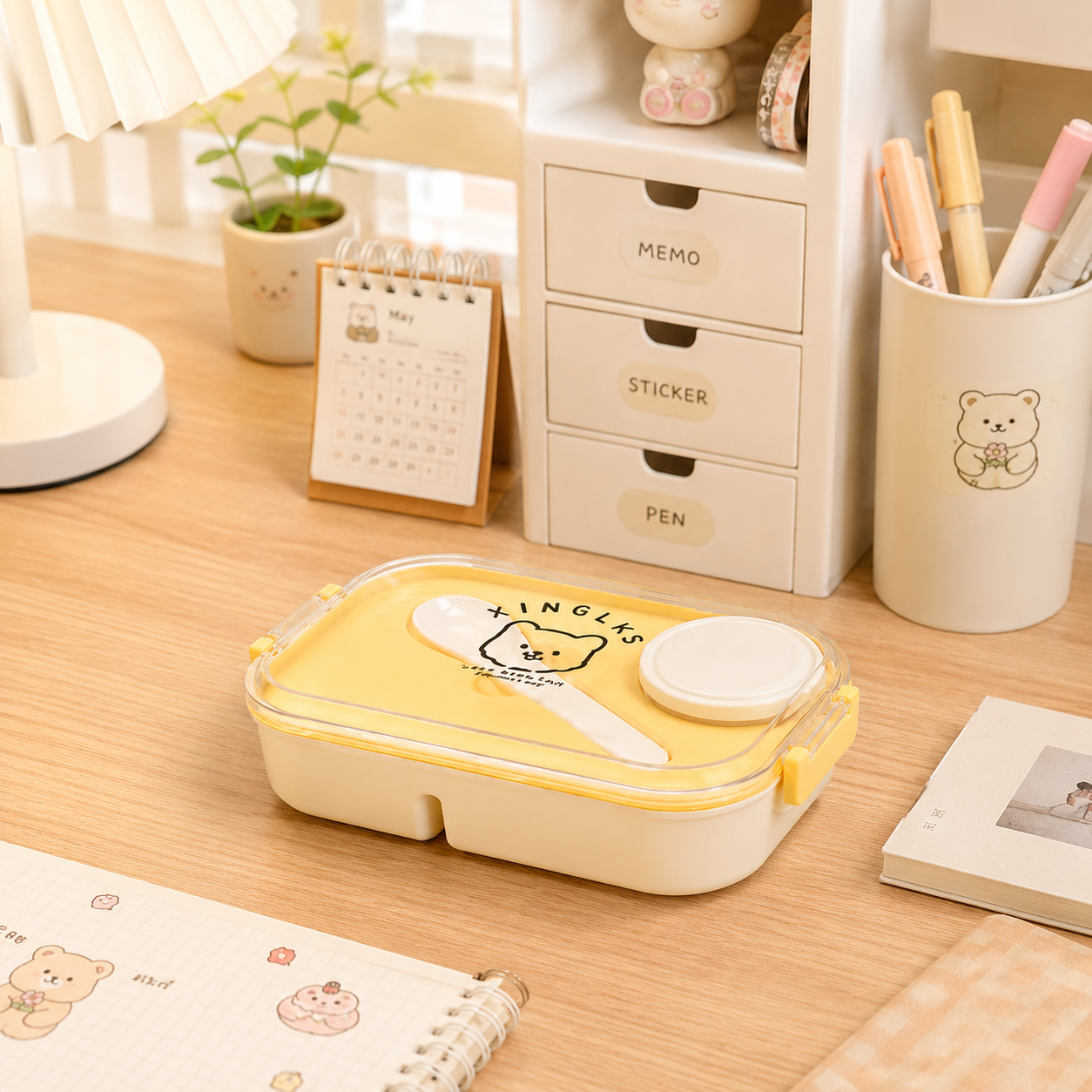 Kawaii Bear Lunch Box