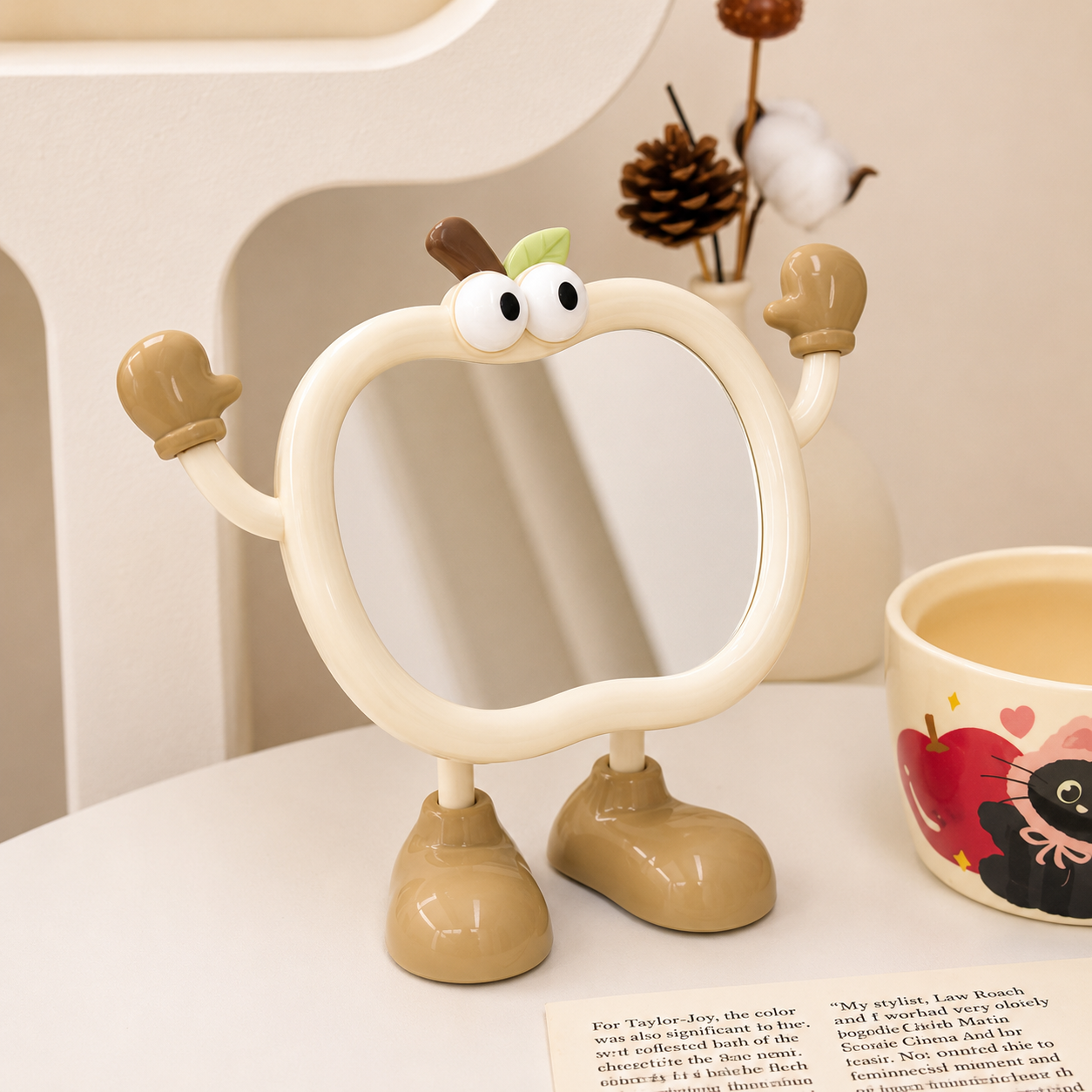 Apple table mirror