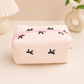 Bow Pink Makeup Organizer
