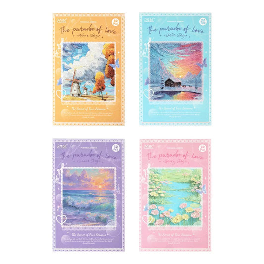 Oil Painting Scrapbook Paper