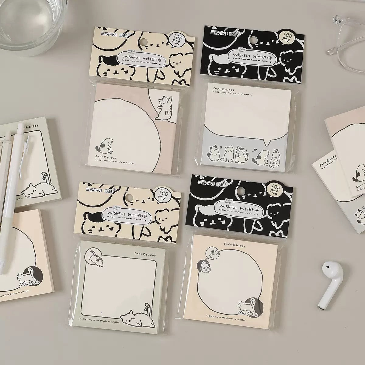 Kitty Sticky Notes