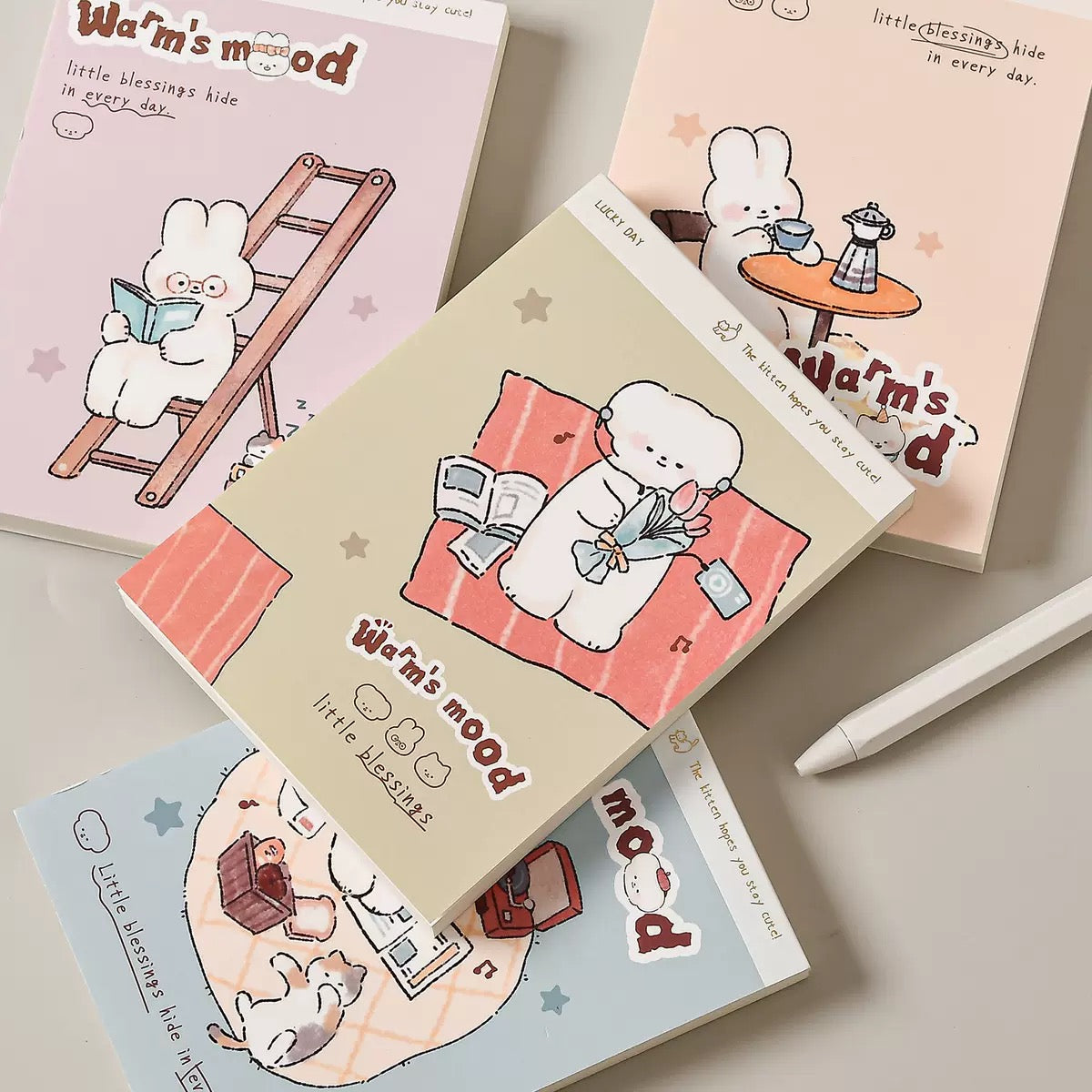 Warms Mood Bunny Notepad