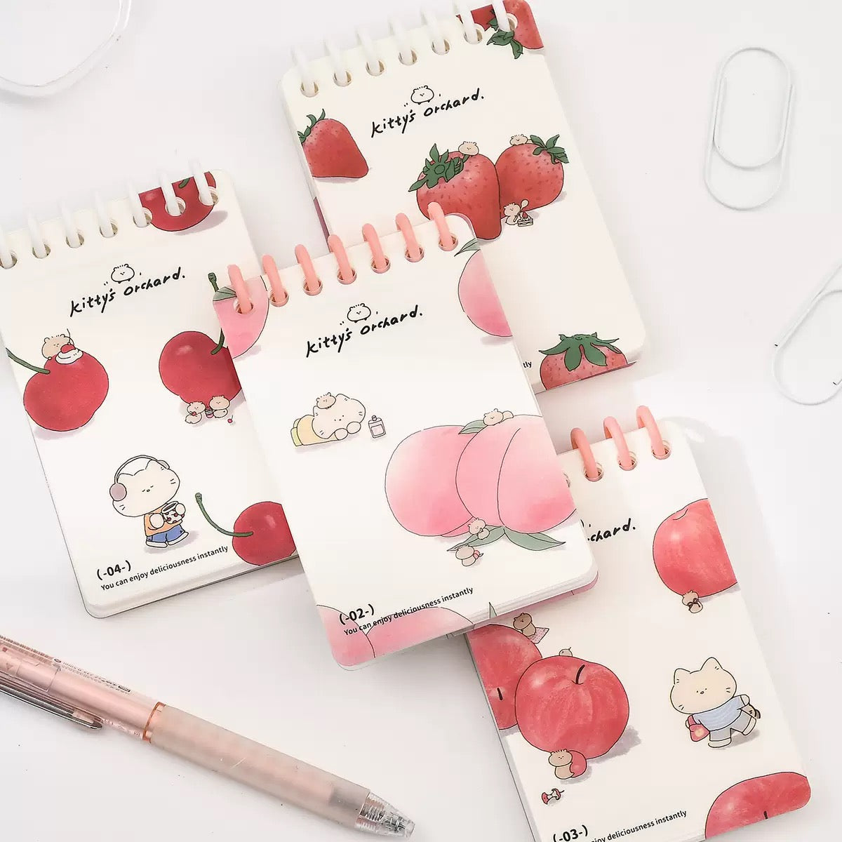 Kitty’s Orchard Spiral Notepad