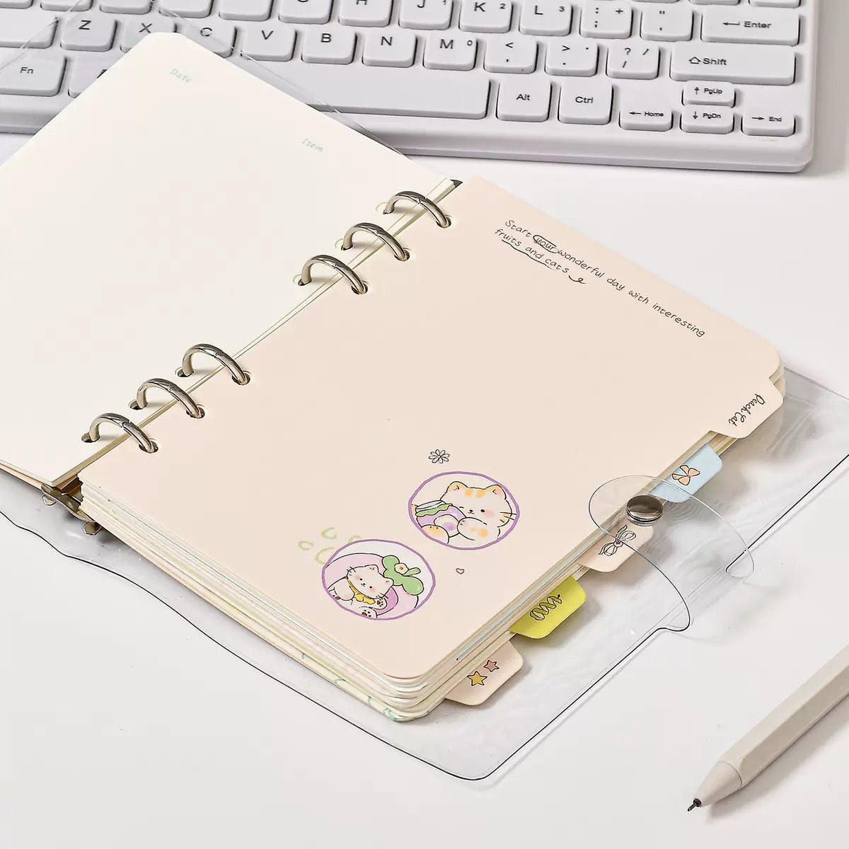 Fruity Cat Spiral Diary