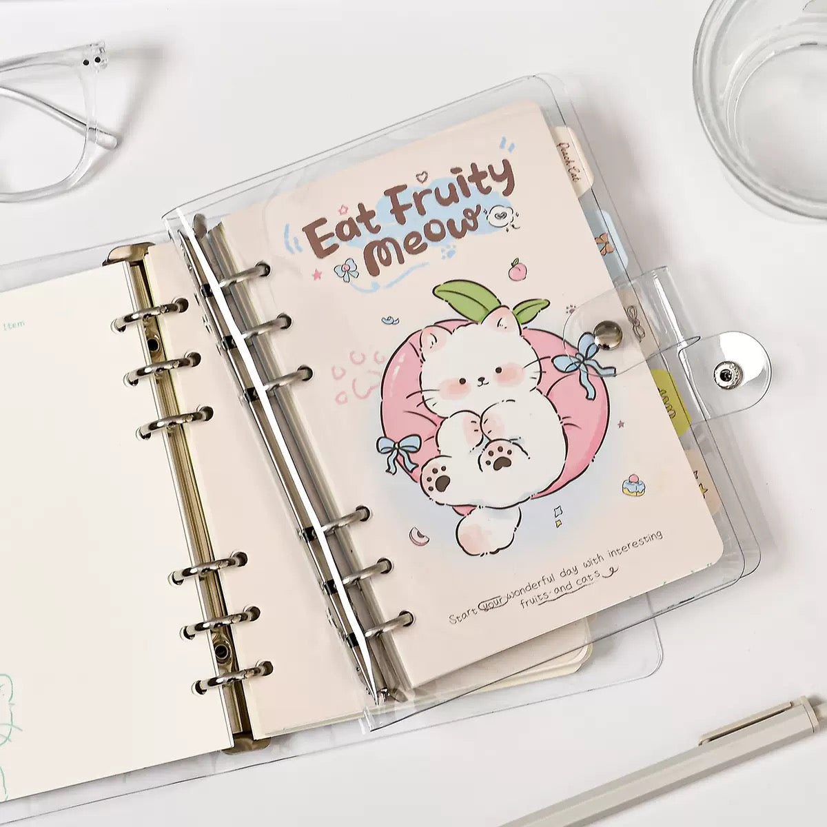Fruity Cat Spiral Diary