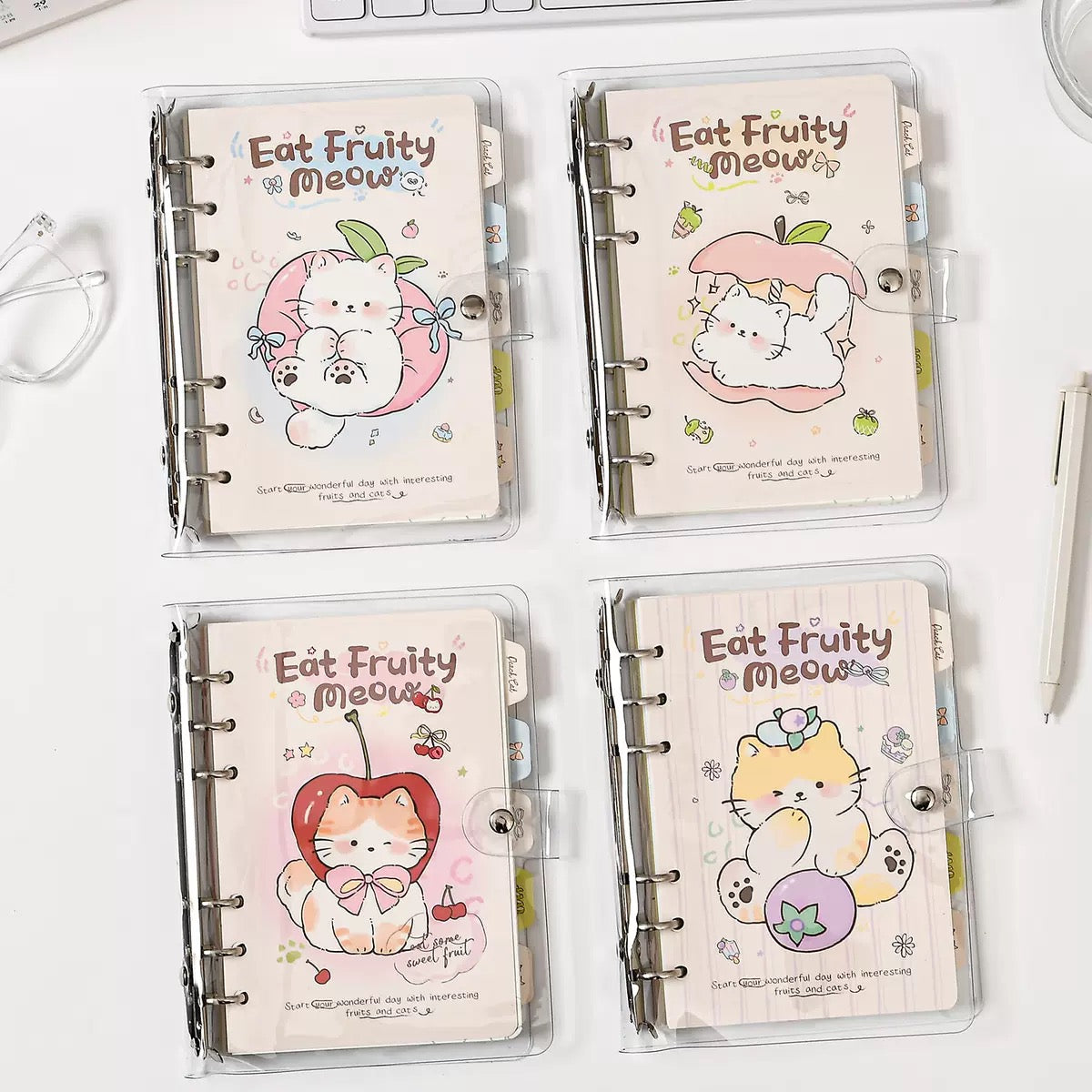 Fruity Cat Spiral Diary
