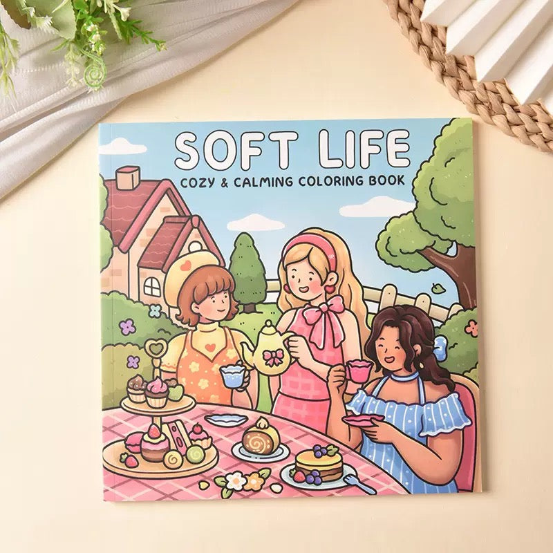 Soft Life Colouring Book