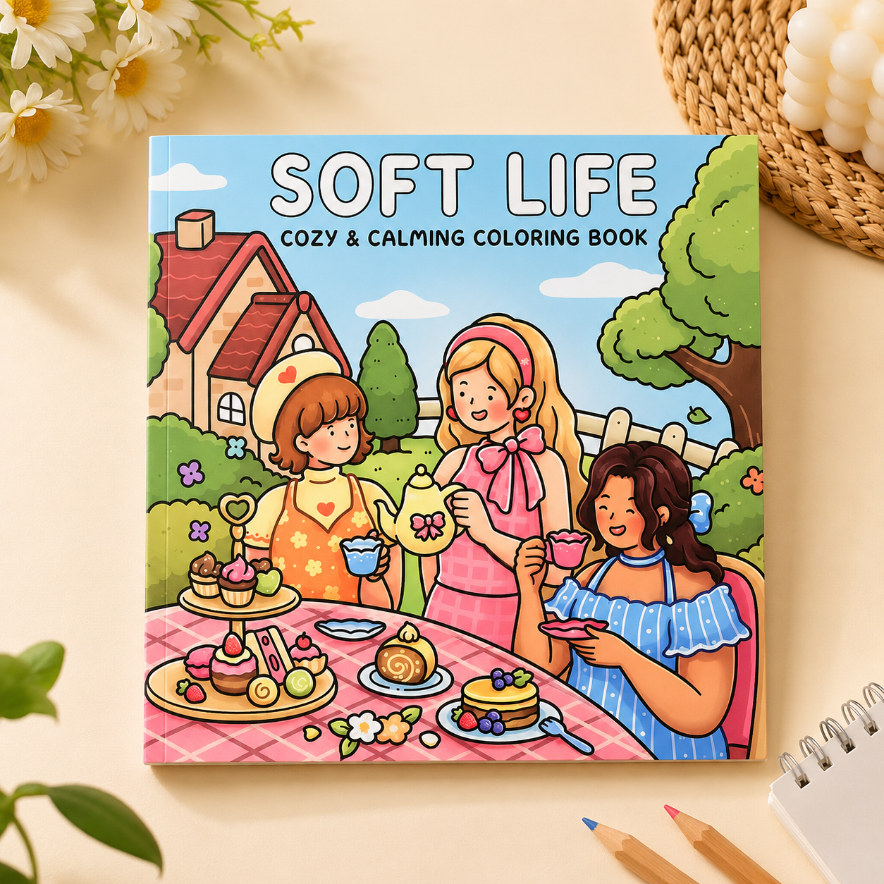 Soft Life Colouring Book