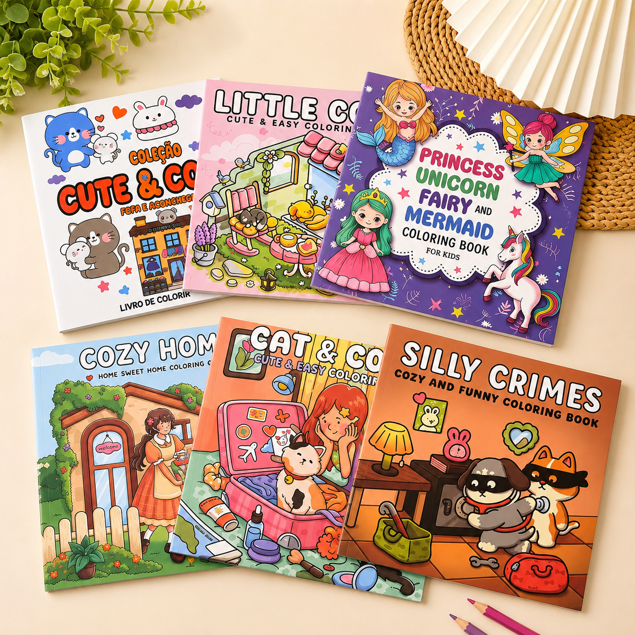 Girl Spaces Colouring Book