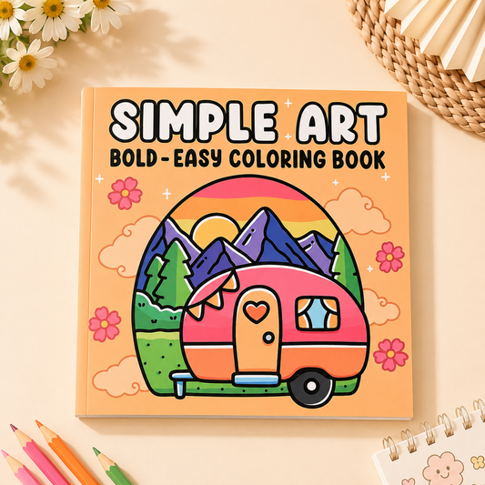 Simple Art Coloring Book