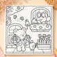 Fuzzy In Love Colouring Book