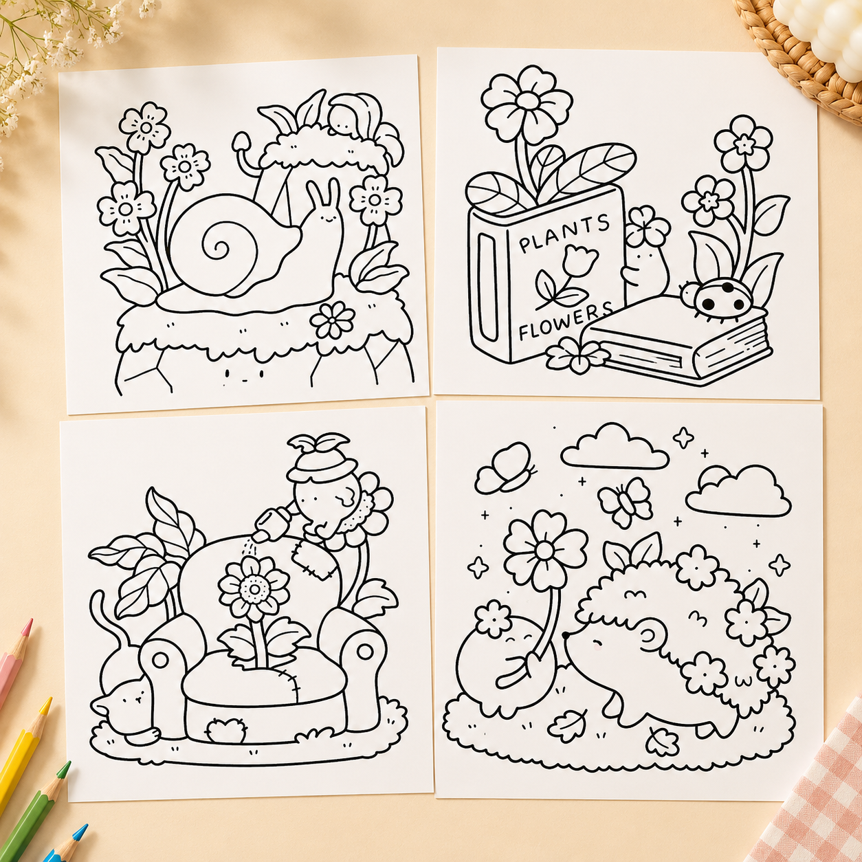 InTo Garden colouring Book