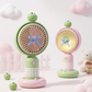 Bow Gingham Mini Fan