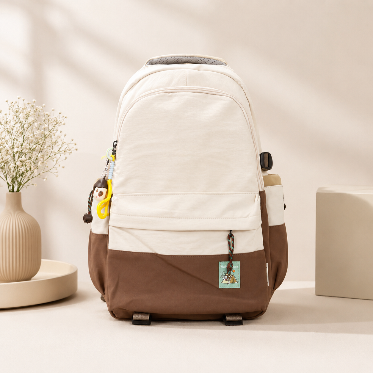 Korean Backpack with Charm