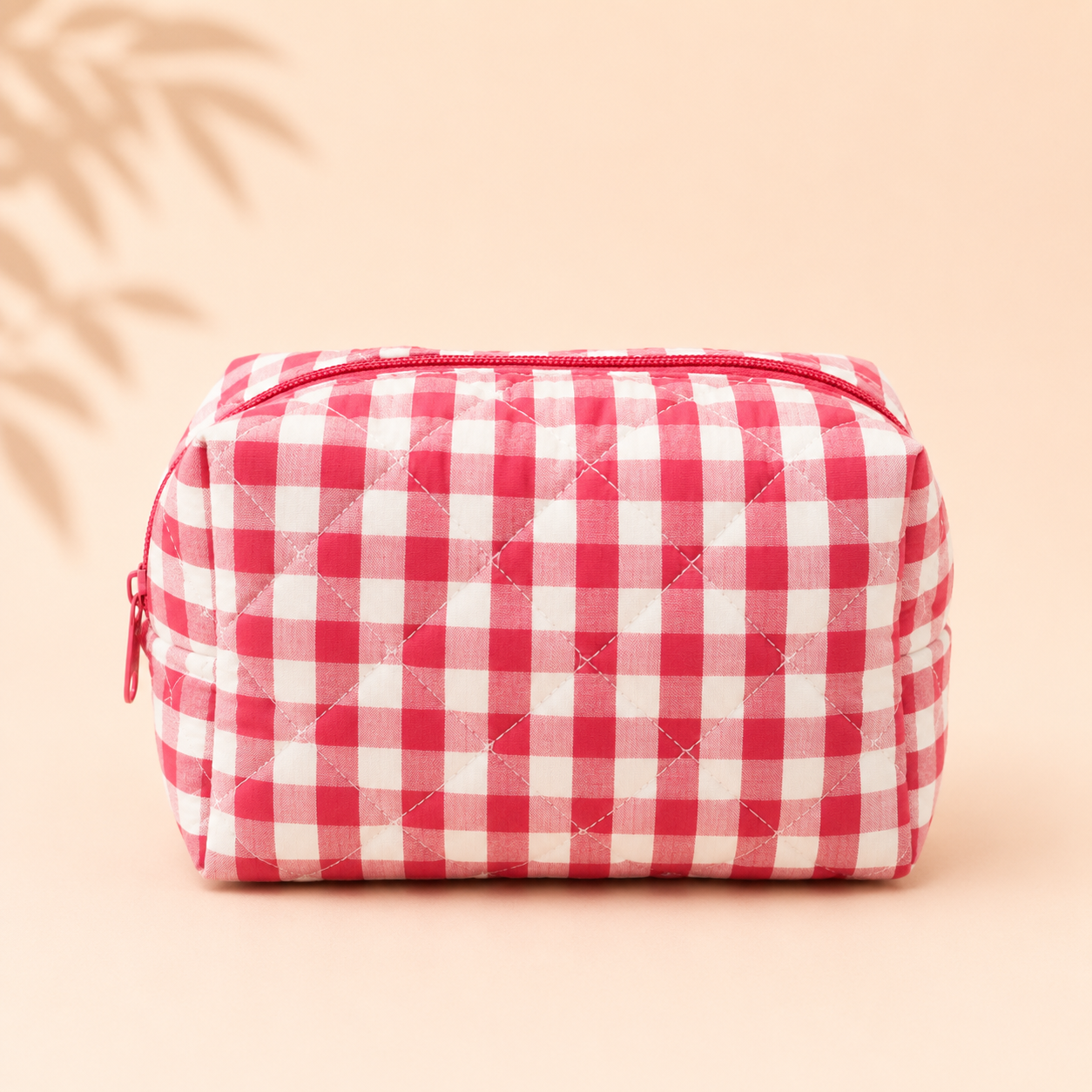 Gingham Makeup Pouch