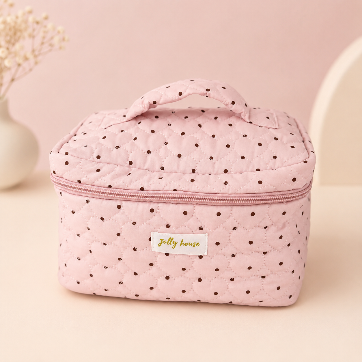 Pink Petal Makeup Organizer