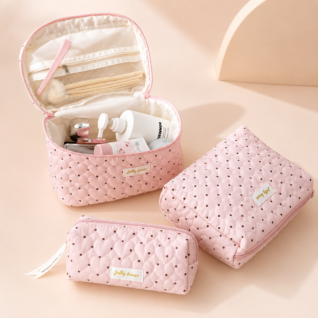 Pink Petal Makeup Organizer