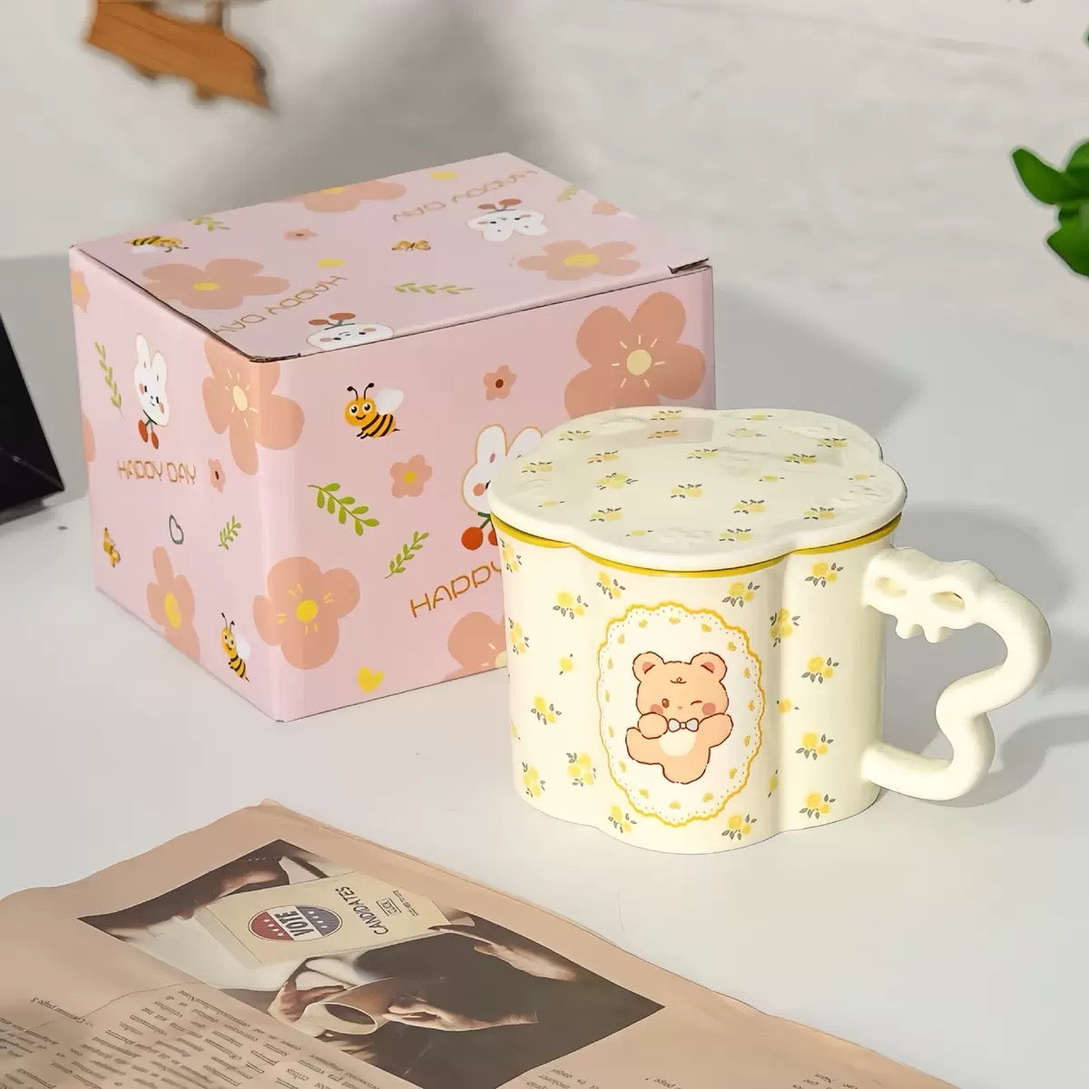 Floral Bear Mug