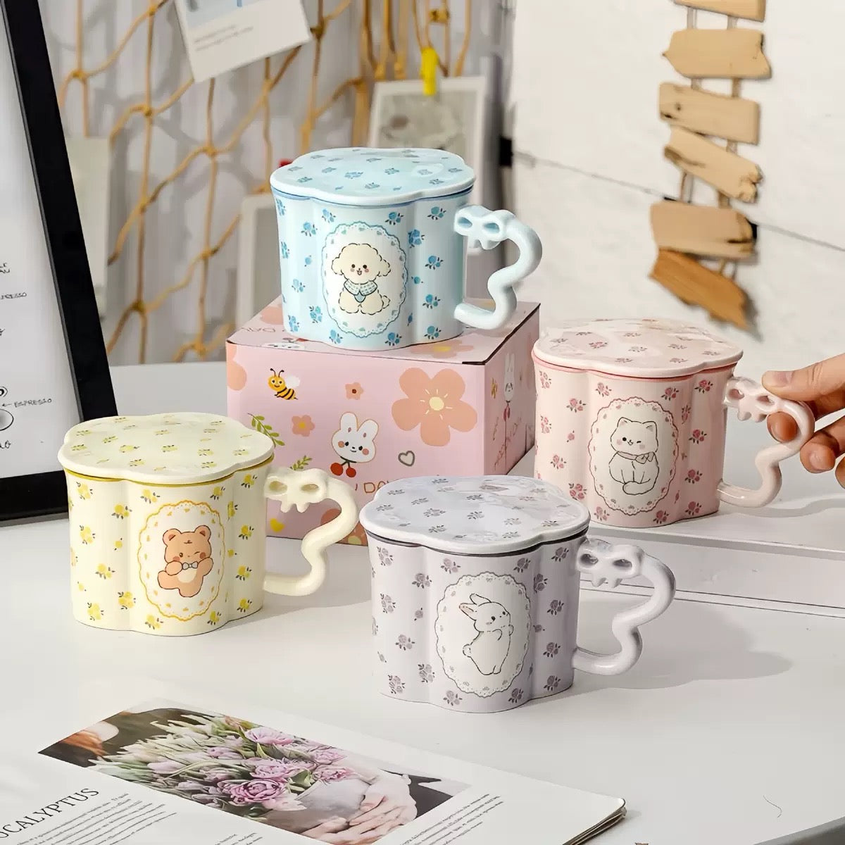 Floral Bear Mug