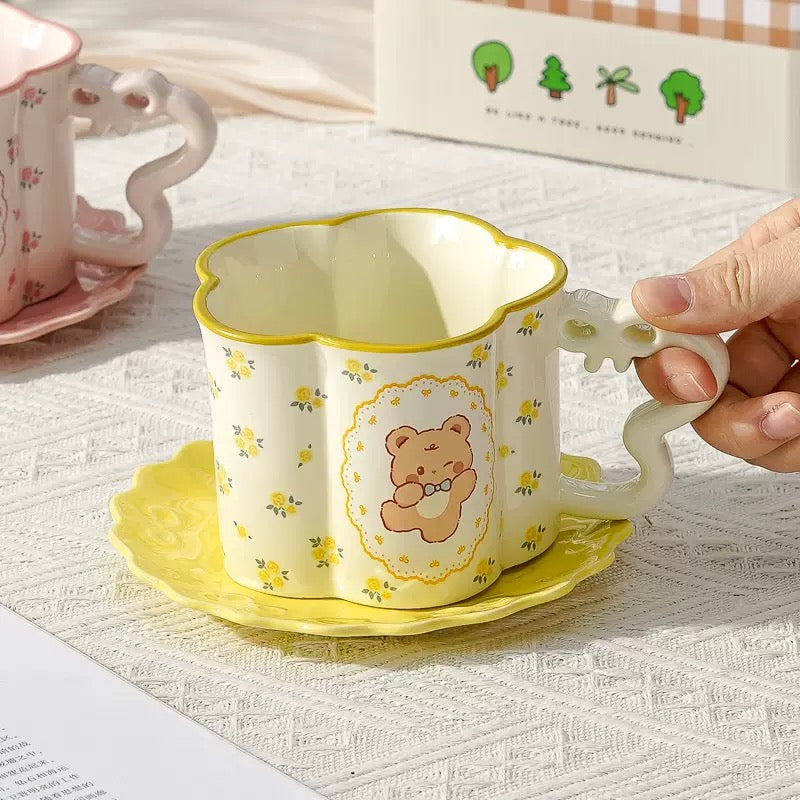 Floral Bear Mug