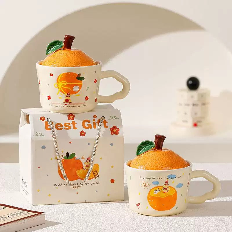 Orange Ceramic Mug