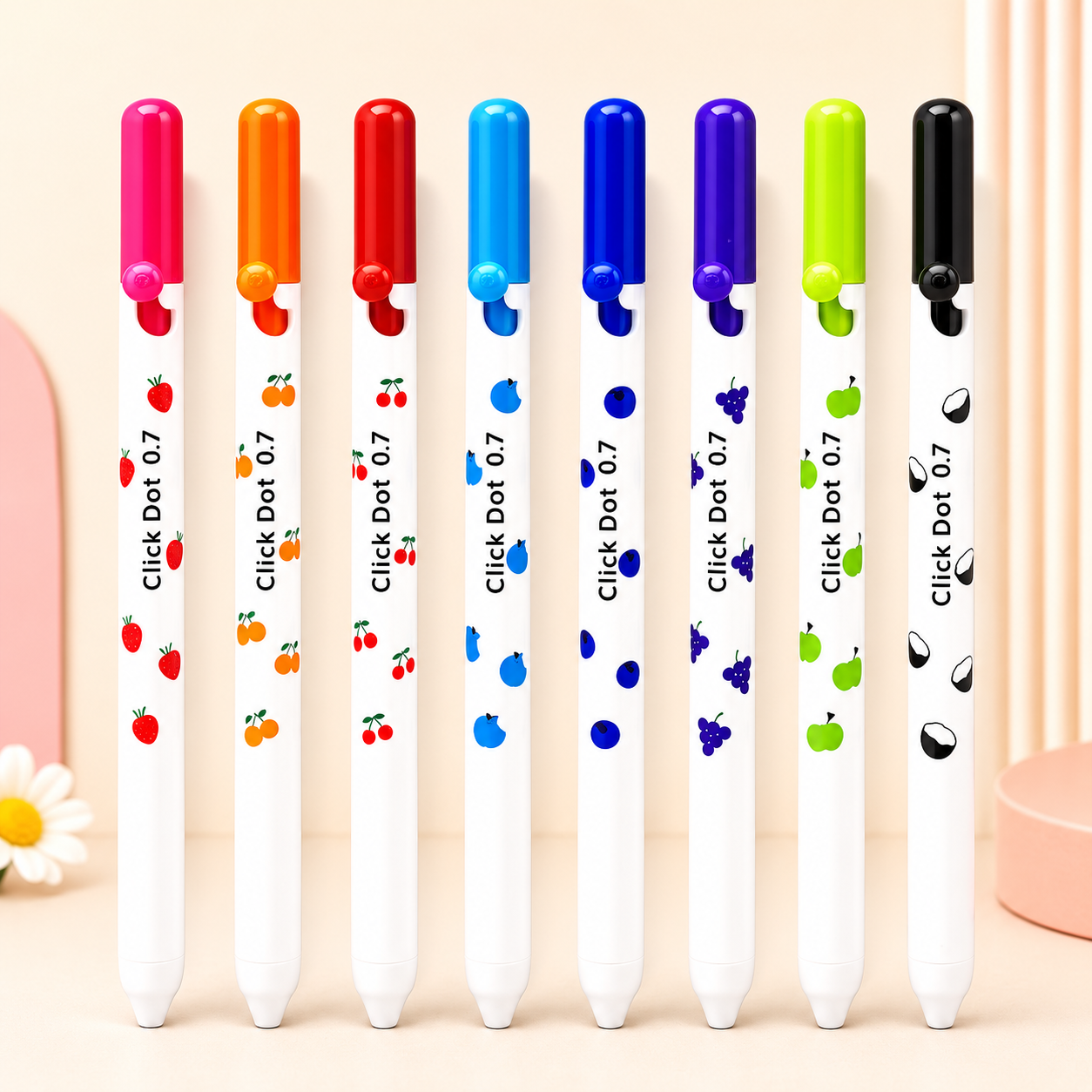 Click Dot Color Gel Pen