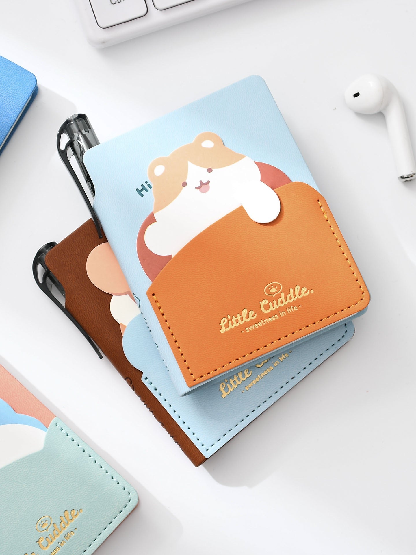 Mini Embossed Notebook with Pen