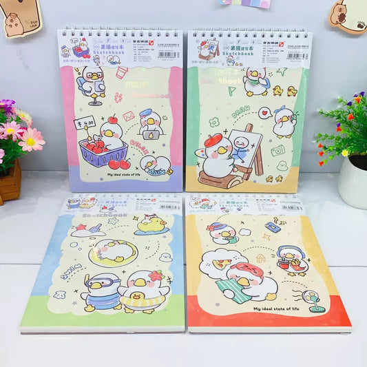 Kawaii Duck Sketch Book