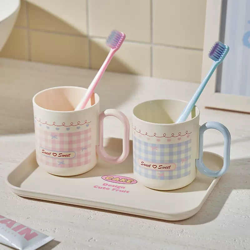 Gingham Pen Holder