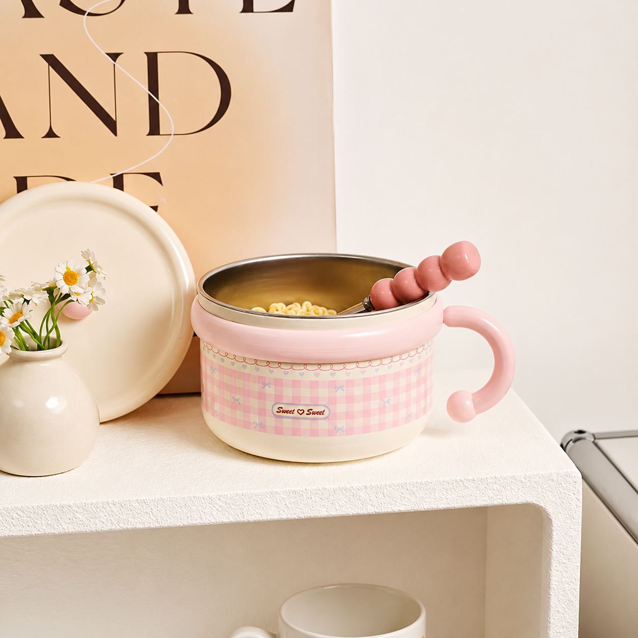 Gingham Food Bowl