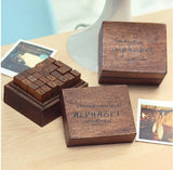 Handwritten Alphabet Stamp