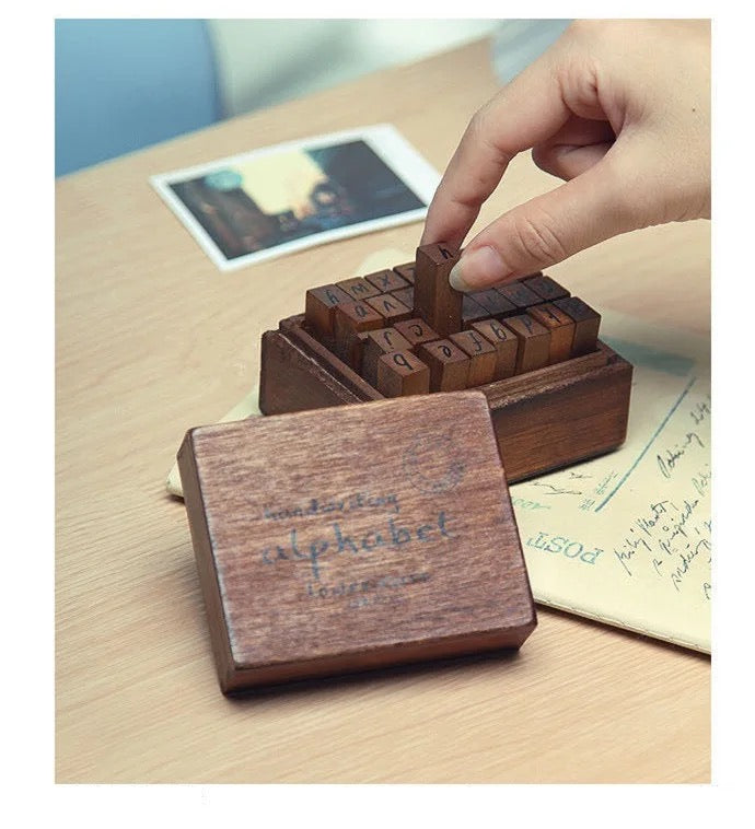 Handwritten Alphabet Stamp