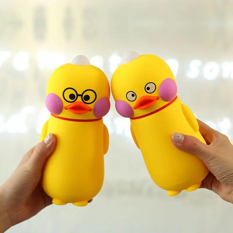 Duck Glass Water Bottle