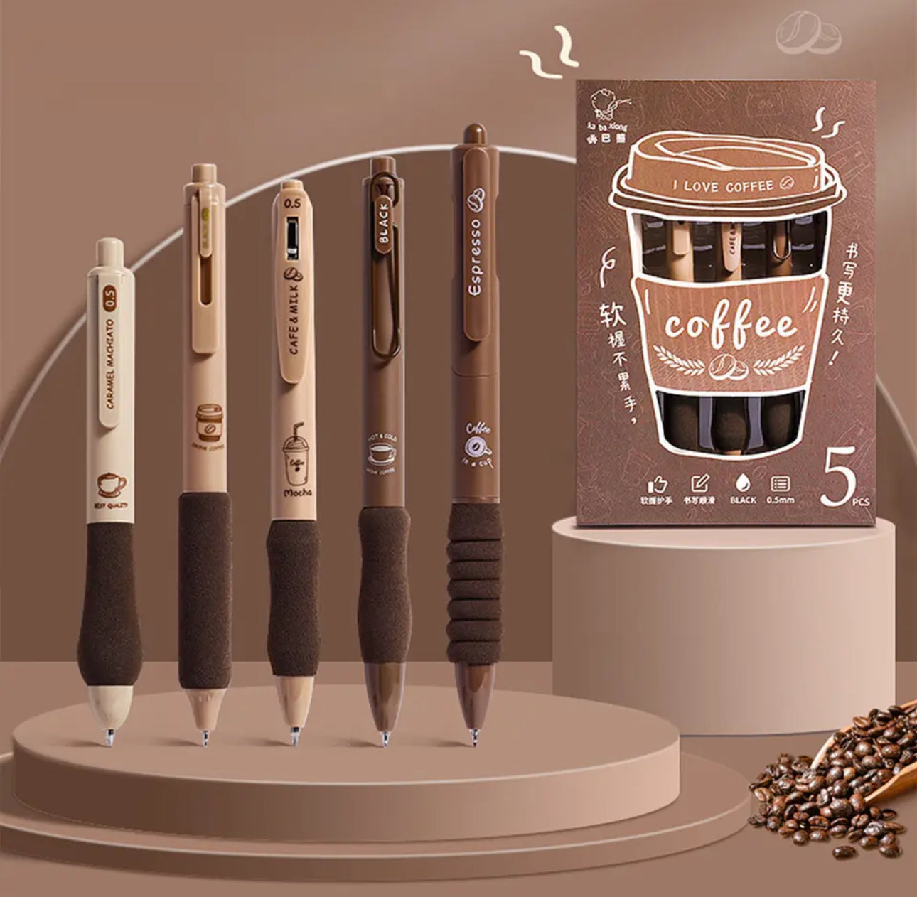 Coffee Pen Set