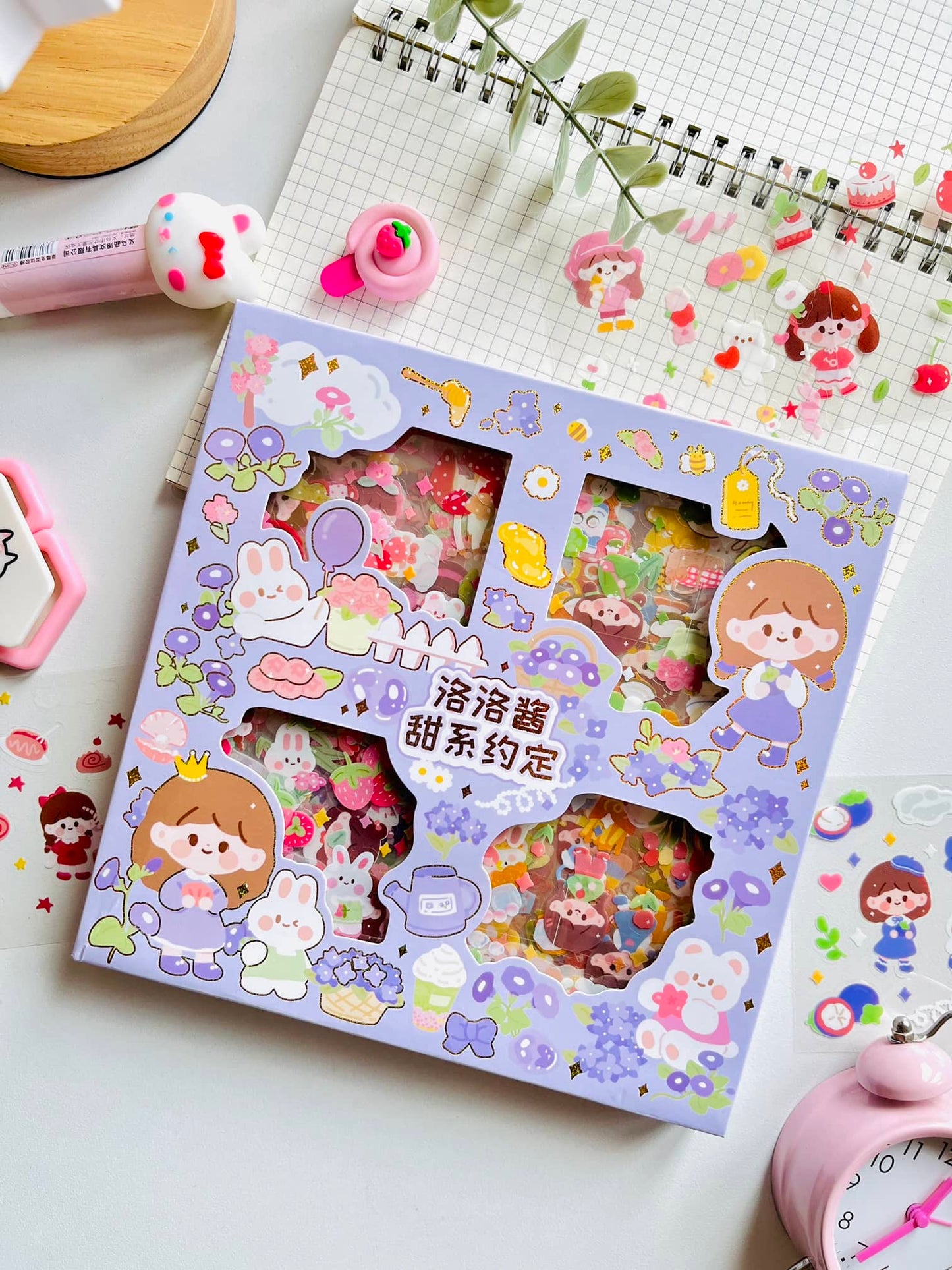 Kawai 100 pcs sticker box