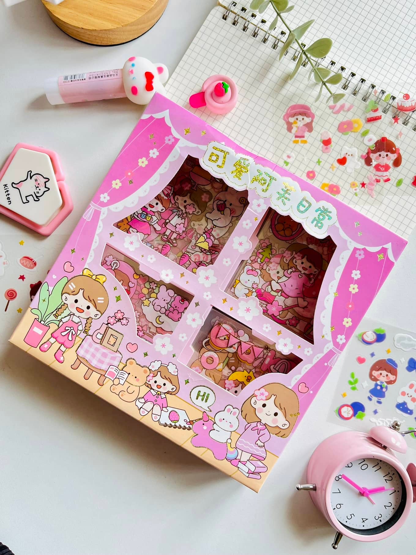 Kawai 100 pcs sticker box