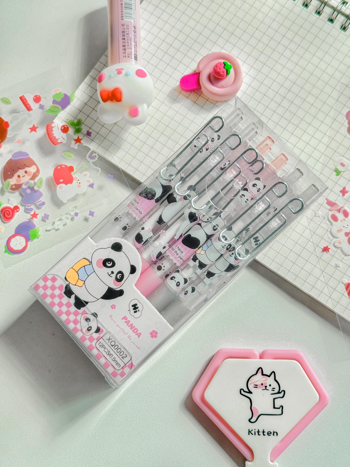 Panda Click Pen Set