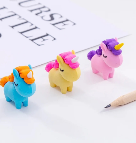 Unicorn Eraser 5pcs Set