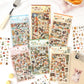 Kawaii lifestyle sticker set with 4 sheets of cute mini stickers for journaling and scrapbooking